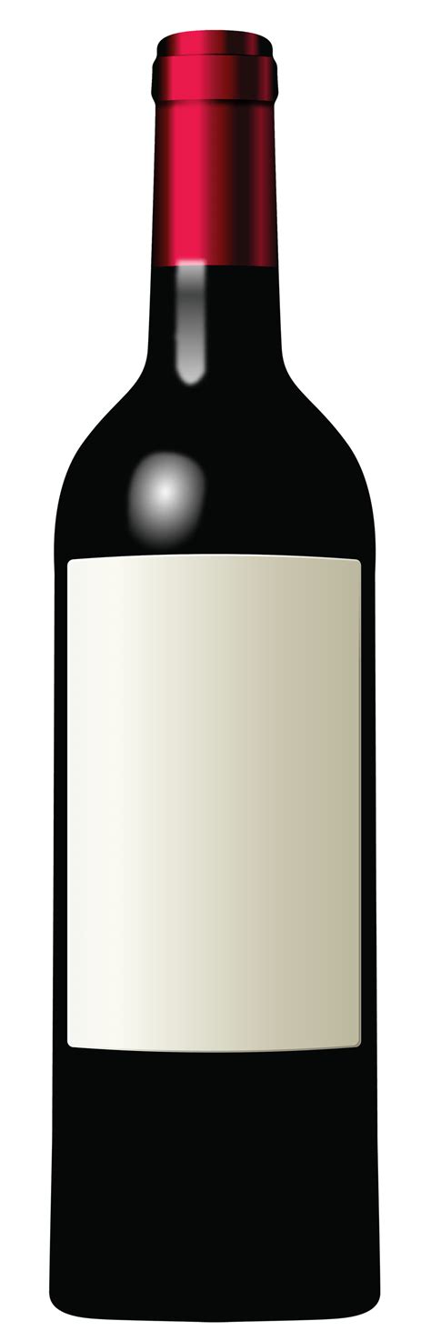 Rótulo branco tinto do vinho em garrafa PNG transparente StickPNG