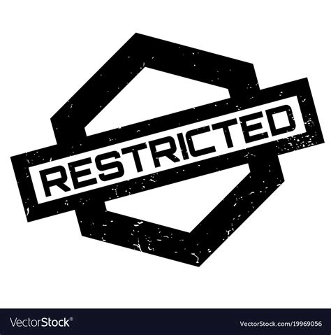 Restricted Rubber Stamp Royalty Free Vector Image