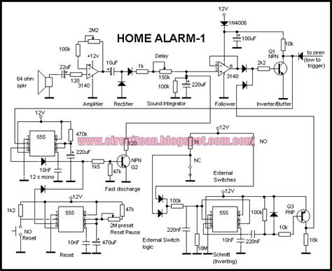 Diy Alarm Systems Circuit Diagram