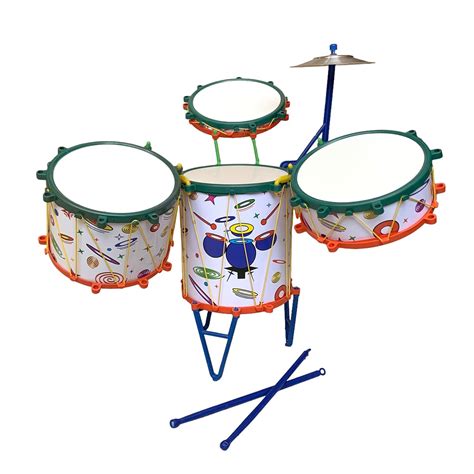 Instrumento Mini Bateria De Brinquedo Infantil Pe As