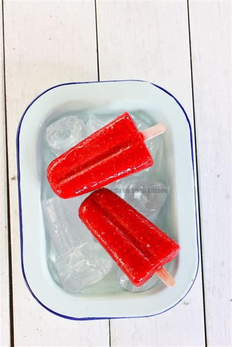 My Small Kitchen Raspberry Ice Pops