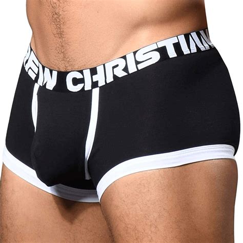 Andrew Christian Almost Naked Fly Tagless Trunks Black INDERWEAR