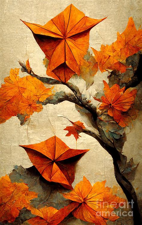 Autumn Origami Digital Art By Sabantha Fine Art America