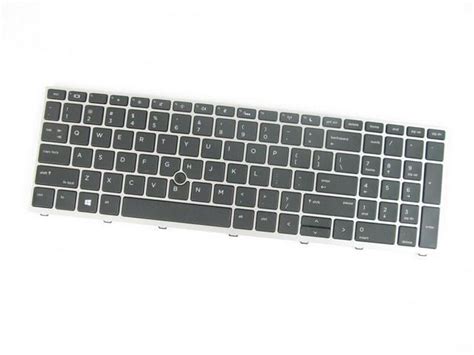 New Us Black English Backlit Laptop Keyboard With Silver Frame For Hp Probook 650 G4 L09595