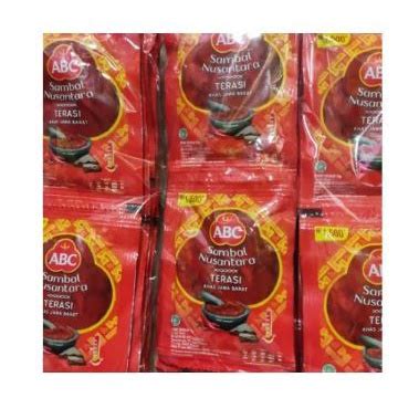 Jual Sambel Sambal Terasi Abc Sachet 1 Dus 10 Renceng Shopee Indonesia