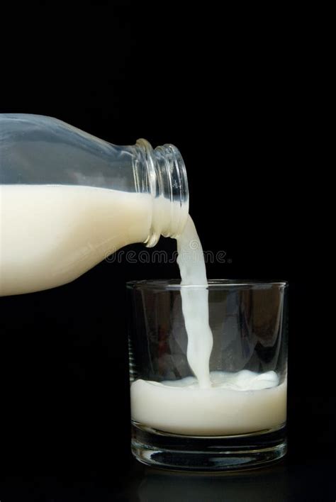 pouring milk stock photo image  freshness container