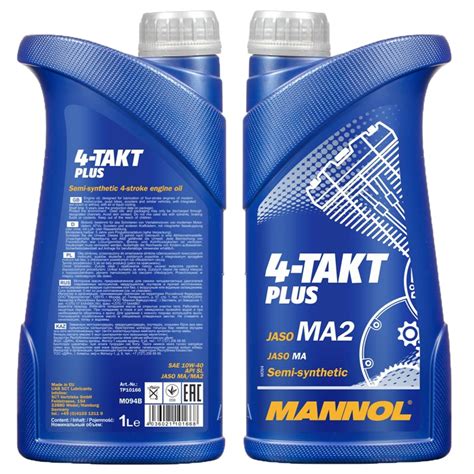 MANNOL 4 Takt Plus Motorrad Öl API SL 1 Liter autoteile Werkzeuge de