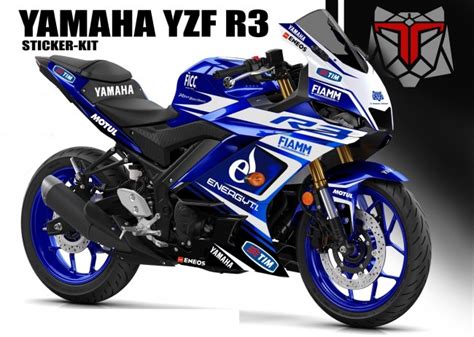 Decal Sticker Kit Energy Racing For Yamaha Yzf R