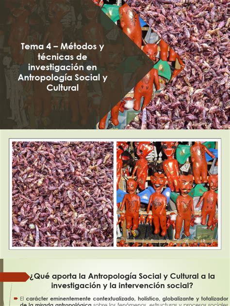 Tema 4 Métodos Y Técnicas De Investigación En Antropología Social Y