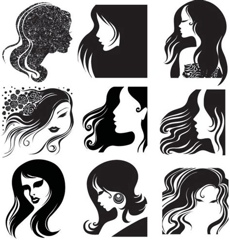 Woman Head Silhouette Vector at Vectorified.com | Collection of Woman ...