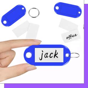 Skaaisont Porte Clef Etiquette Porte Cl S En Plastique Couleurs