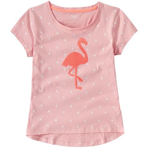 Ein Hauch Von Karibik Rosa T Shirt Mit Flamingo Motiv Aus Pailletten