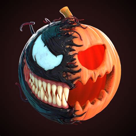 ArtStation - Pumpkin Venom Halloween Artwork | Artworks