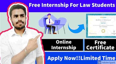 Internship Opportunity For Law Students Open Internship For