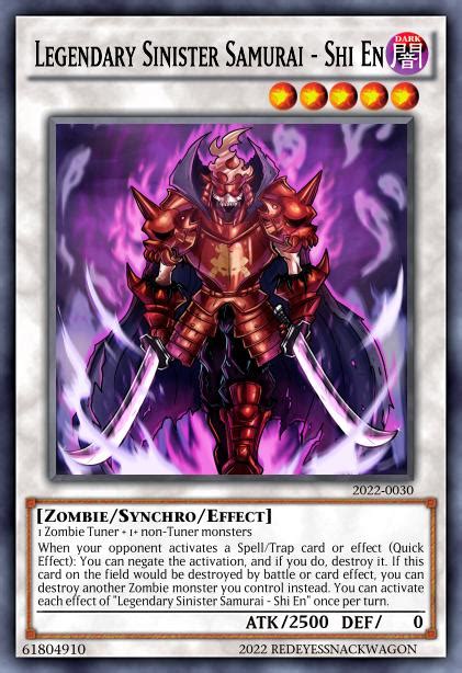 Legendary Sinister Samurai Shi En R Customyugioh