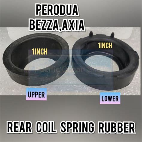 COIL SPRING RUBBER REAR PERODUA AXIA BEZZA REAR UPPER REAR LOWER