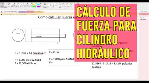 Como Calcular Un Cilindro Hidraulico Design Talk