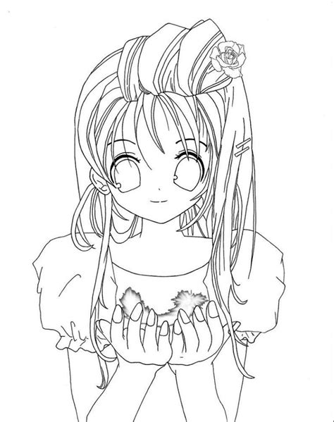 20 Free Printable Anime Girl Coloring Pages