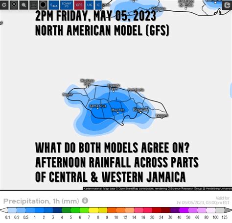 Weather Jamaica On Twitter Rainfall Is Being Predicted By The Ecmwf