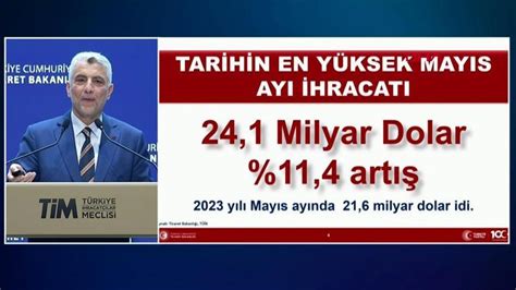 Bakan Bolat Tarihimizin en yüksek mayıs ayı ihracat rekorunu kırdık