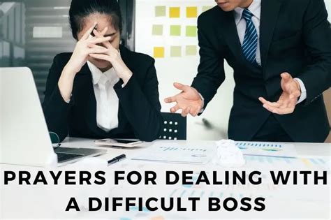 Compassionate Prayers For Dealing With A Difficult Boss Strength