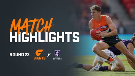 AFL Highlights R23 V Fremantle YouTube