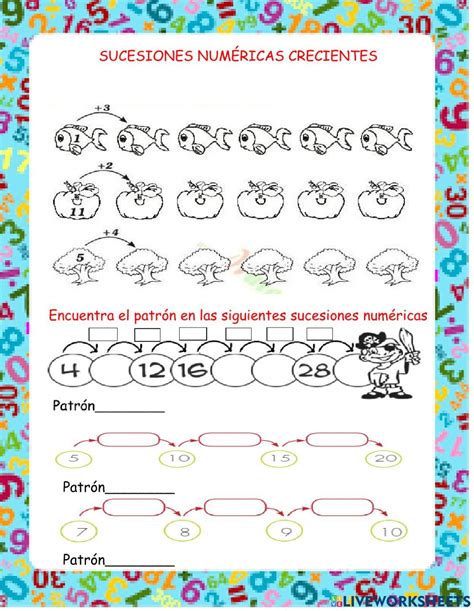 Secuencias Num Ricas Crecientes Worksheet Secuencias Numericas