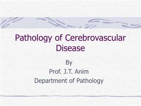 SOLUTION Pathology Of Cerebrovascular Disease Dranim Studypool