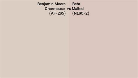 Benjamin Moore Charmeuse Af Vs Behr Malted N Side By Side