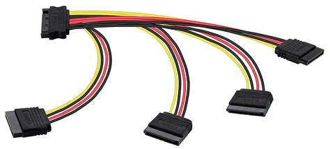 Poppstar 1x 20cm Adaptador SATA Cable de alimentación 4 vías 1x