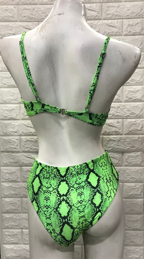 Bikini En Triangulo Con Dise O De Serpiente Alealon Cl