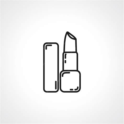 Premium Vector Lipstick Line Icon Lipstick Outline Icon