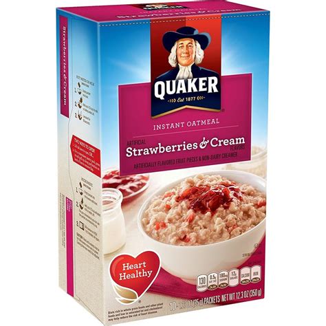 Quaker® Instant Oatmeal Strawberries And Cream Reviews 2020