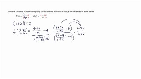 Composition Of Inverse Rational Functions Youtube