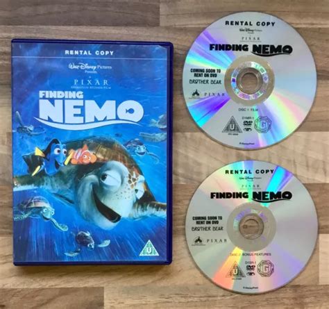 FINDING NEMO Disney Pixar Double Disc Dvd Includes Bonus Disc