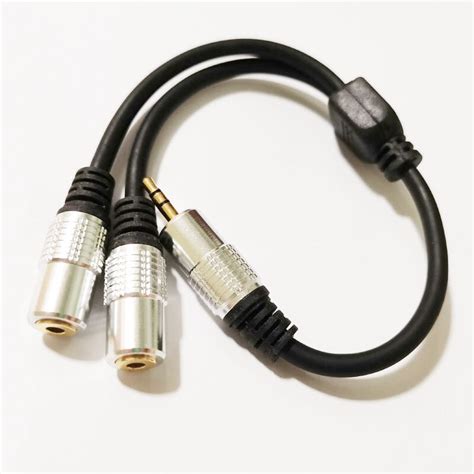 NCHTEK Adaptador de Audio estéreo Cable divisor de 1 8 3 5 MM