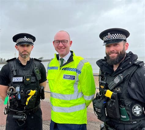 Commissioner Joins Morecambe Officers On Patrol Around Hotspots