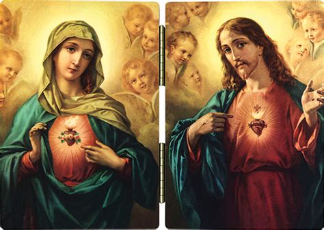 Sacred And Immaculate Hearts Diptych Catholic To The Max Online