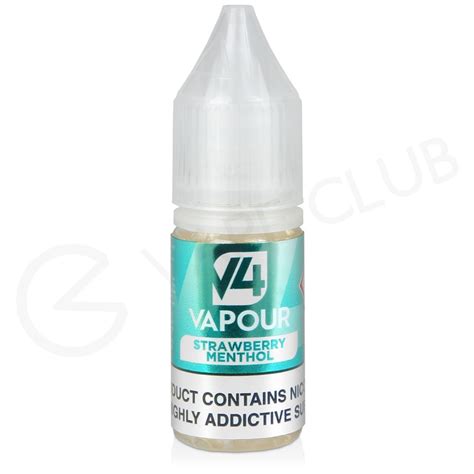 Strawberry Menthol E Liquid By V4 Vapour