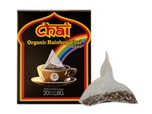 Organic Rainbow Chai Tea Bags x 20 - Indian Spiced Tea