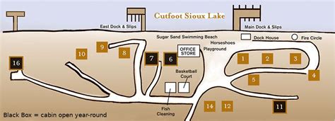 Resort Layout Map - Minnesota Family Resorts - Eagle Nest Lodge