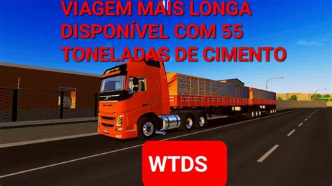 fazendo a viagem mais longa disponível no jogo VOLVO FH 540 NO