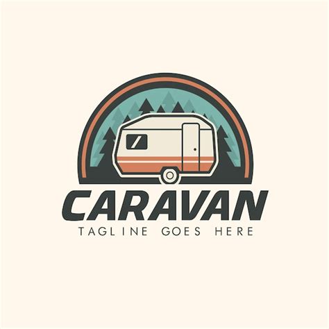 Premium Vector Caravan Camping Logo Vector Illustration