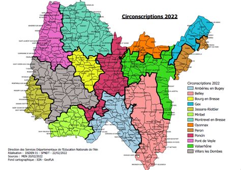 Les circonscriptions de l Ain Académie de Lyon