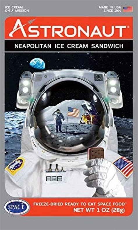 Neapolitan Ice Cream Sandwich Astronaut Freeze Dried Space Food Packet T Idea Ebay