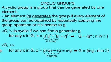 Cyclic Groups YouTube