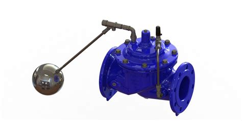 Modulating Blue Floating Ball Valve Full Bore Water Level Float Valve