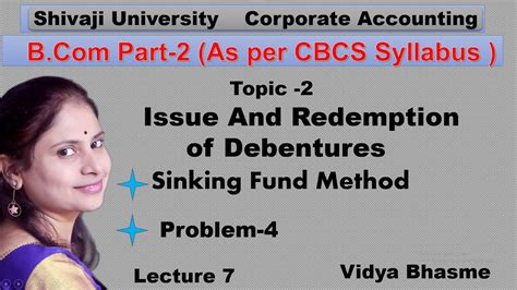 Corporate Accounting Sinking Fund Method Problem Sybcom