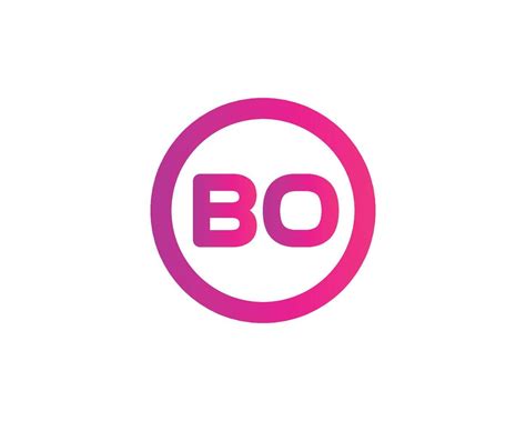 Bo Ob Logo Design Vector Template Vector Art At Vecteezy