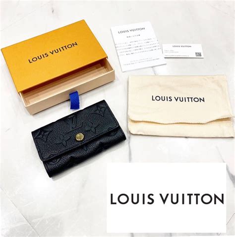 Louis Vuitton ルイ ヴィトン キーケース モノグラム アンプラント ミュルティクレ6 正規品 型押し ブラック 6連 ナンバー 箱あり服飾小物｜売買されたオークション情報